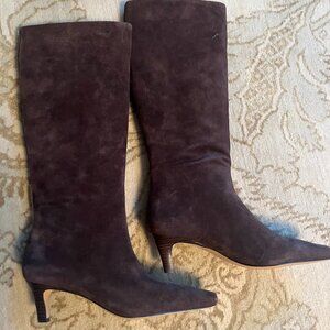 Ann Taylor brown suede boots